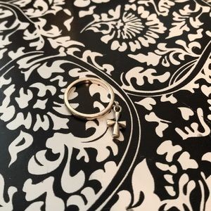 James Avery cross dangle ring